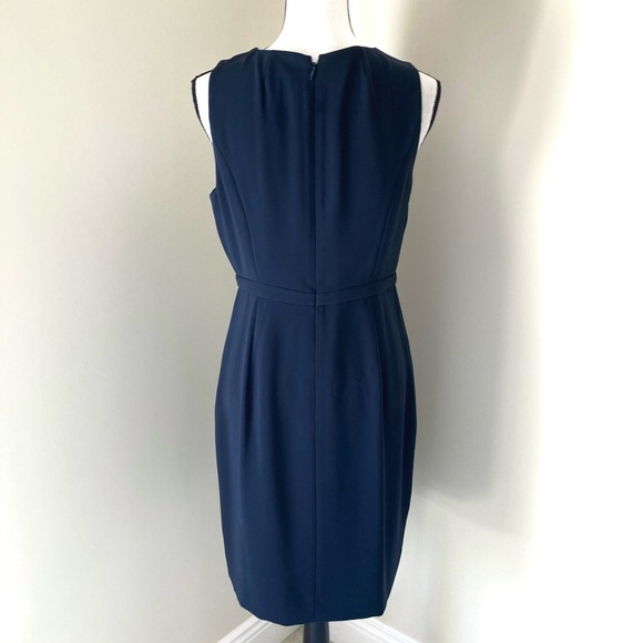 NWT J. Crew Scallop Faux Wrap Crepe Sheath Dress Size 8 - Picture 6 of 11